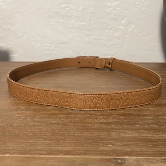 Chanel Brown Tortoise Shell Logo Belt - Picture 8 of 8